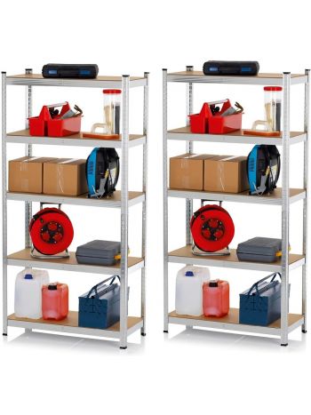 Schwerlastregal  | Regal und Werkbank | Kellerregal, Lagerregal mit 10 verstellbaren Ablagen | Keller, Garage, Hobbyraum, Werkstatt