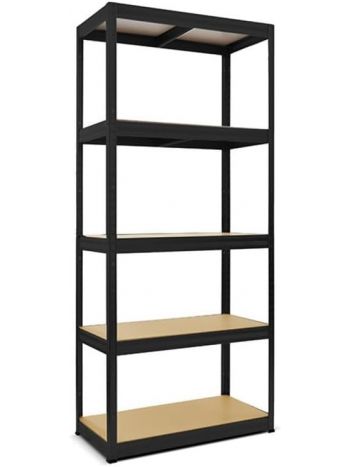 Schwerlastregal Typ S Schwarz- stabiles Metallregal - Lagerregal - Werkstattregal