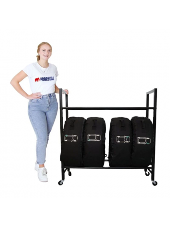 Reifenregal CARRERO auf Rollen | HxBxT 115x111x40cm | bis zu 8 Reifen auf 2 Ebenen | Schwarz